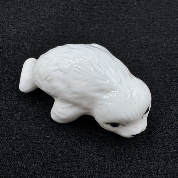 Vintage Baby Seal Miniature Figurine White - Picture 2 of 8